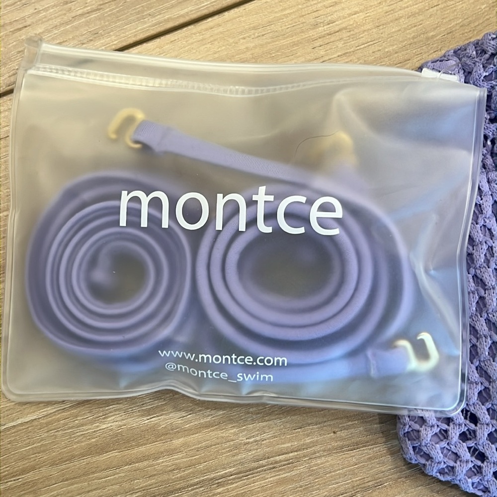 MONTCE Lavender Crochet Tori Ties Bandeau Bikini Top - Picture 8 of 13